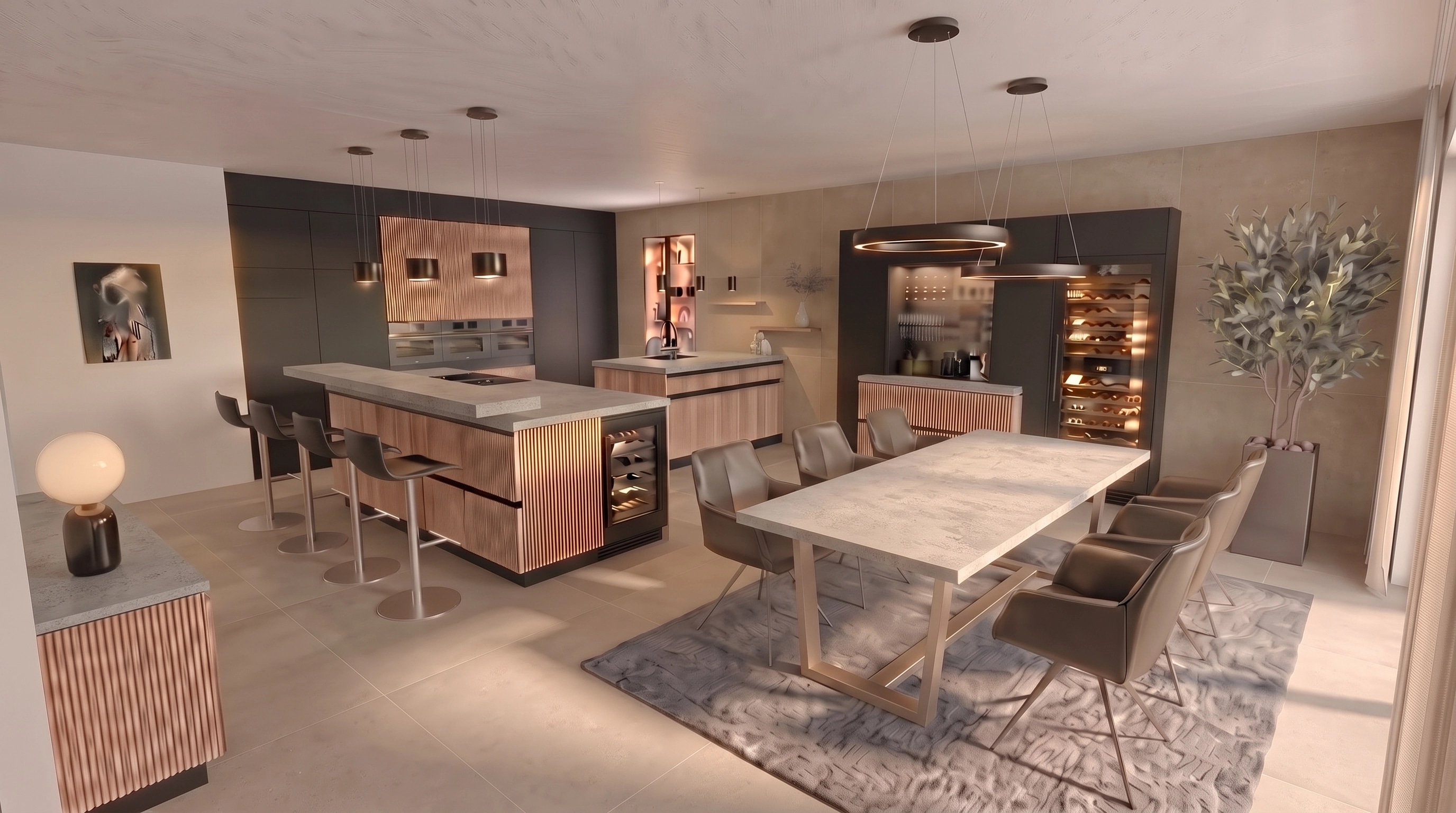 Kitchen interior in no_style style — photo by GenRoom AI