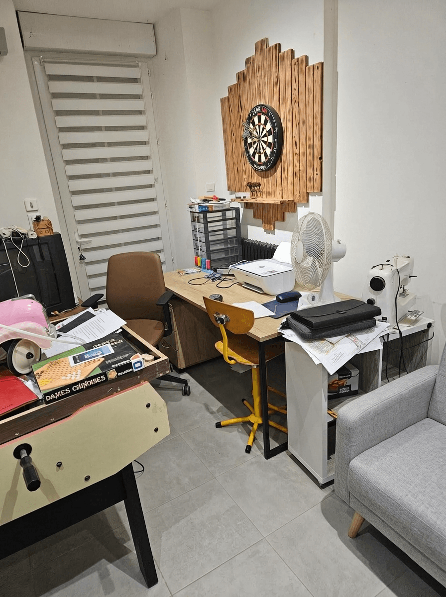 Interior design in Scandinavian style — home_office by GenRoom AI