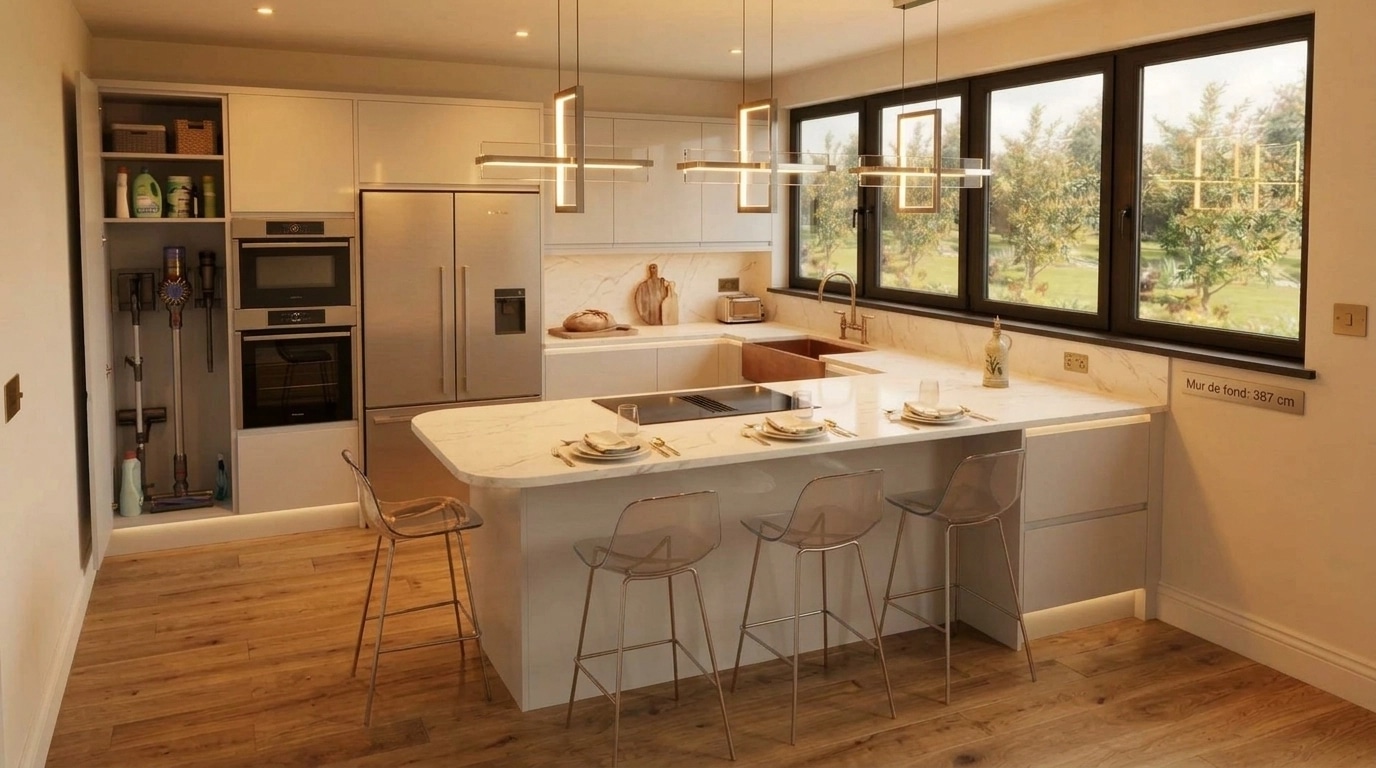 Modern Farmhouse Kitchen design — interior photo by GenRoom AI