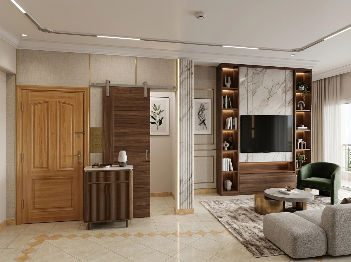 Interior design in Contemporary style — Living Room by GenRoom AI