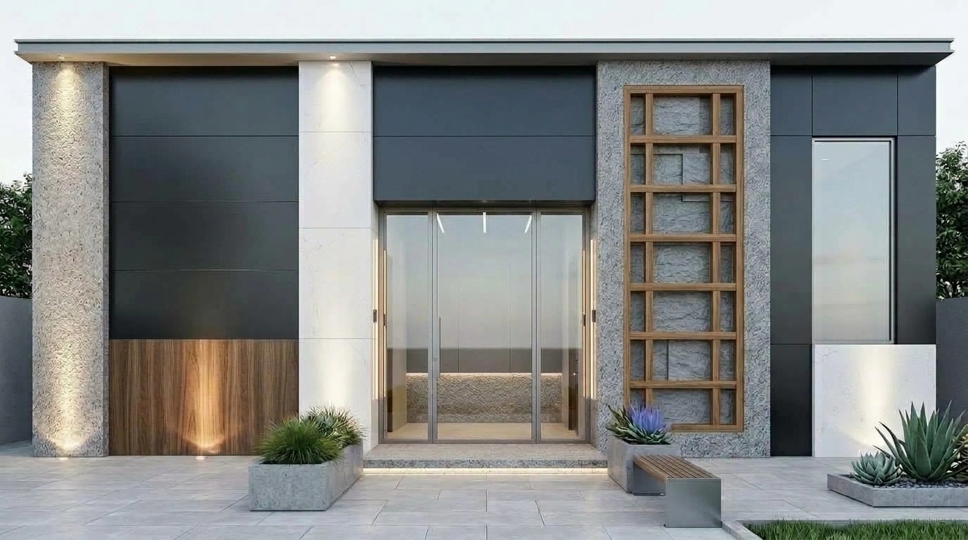 Facade design in Contemporary Facade style — Facade by GenRoom AI