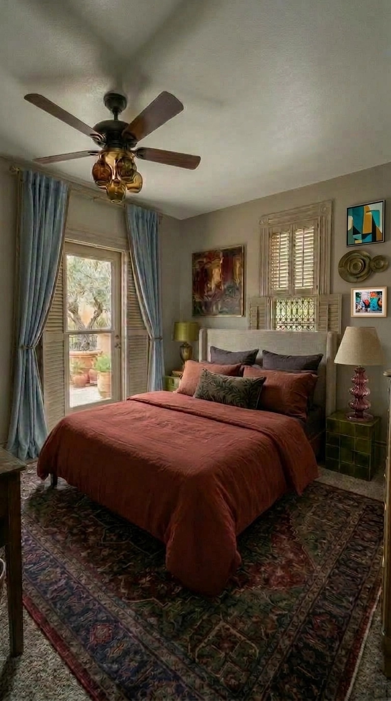 Mediterranean Bedroom design — interior photo by GenRoom AI