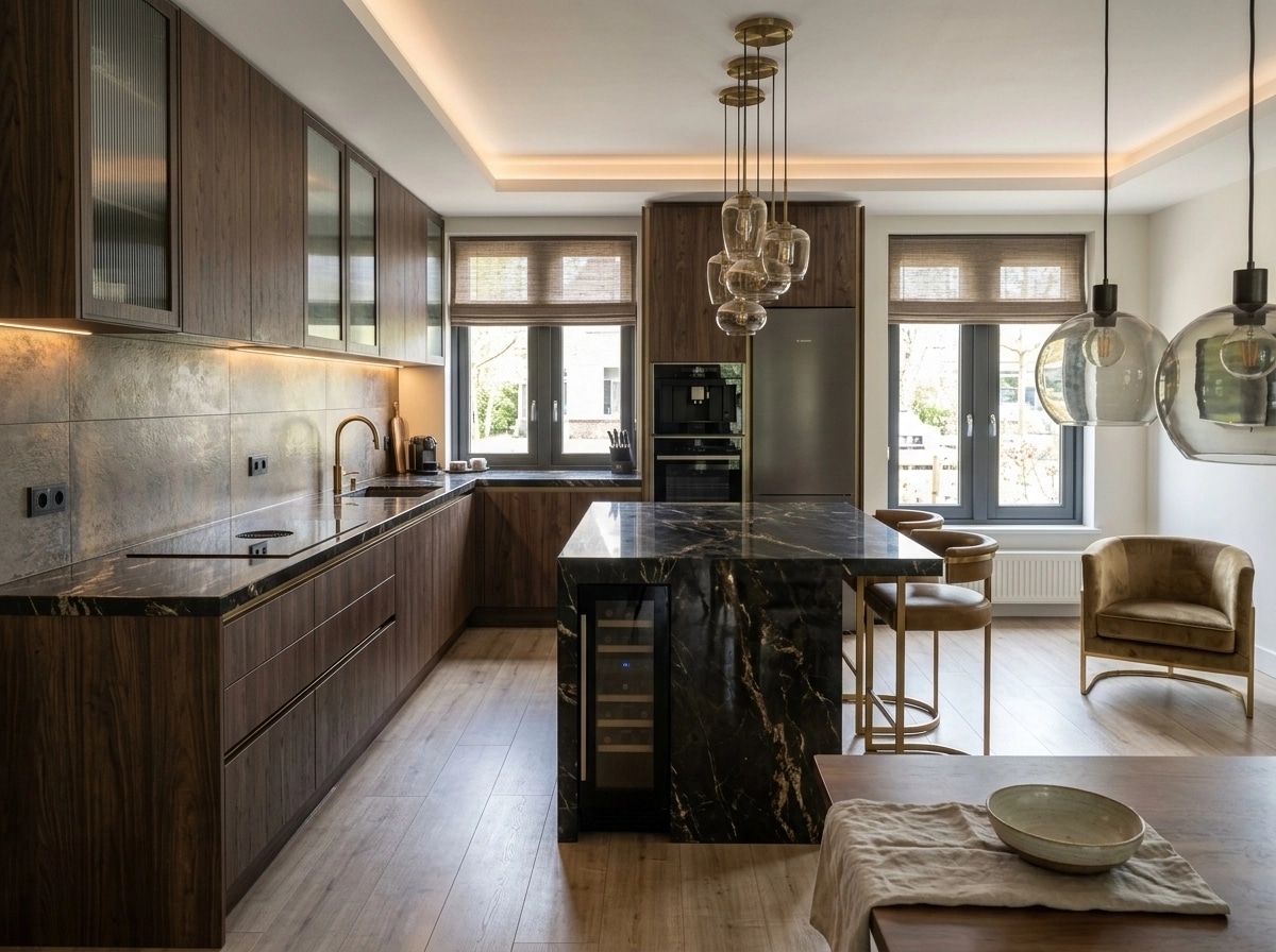 Interior design in Contemporary style — Kitchen by GenRoom AI