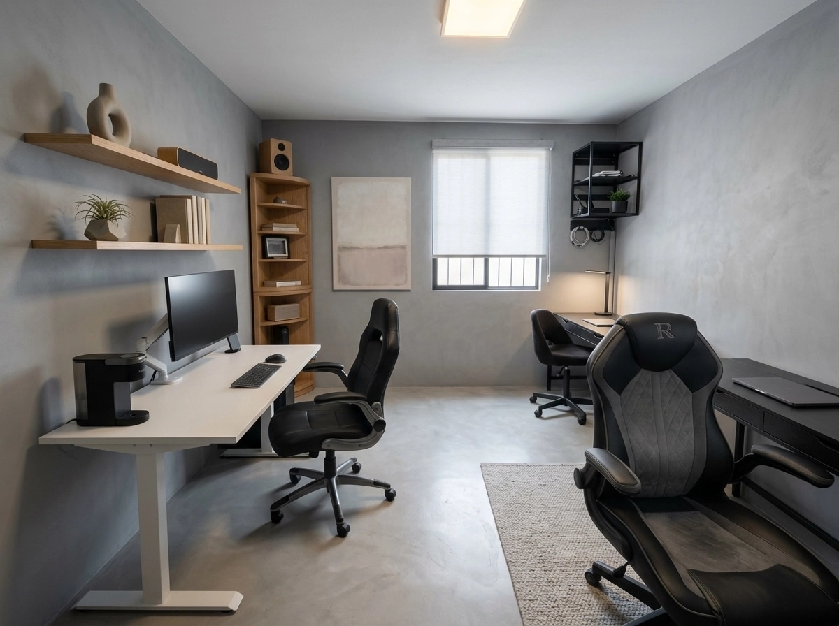 Interior design in Minimalism style — home_office by GenRoom AI