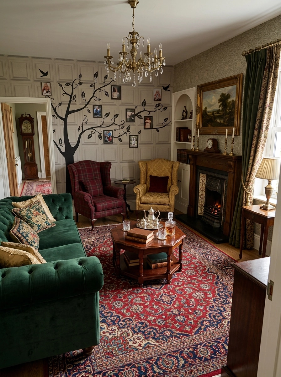 Interior design in British style — Living Room by GenRoom AI