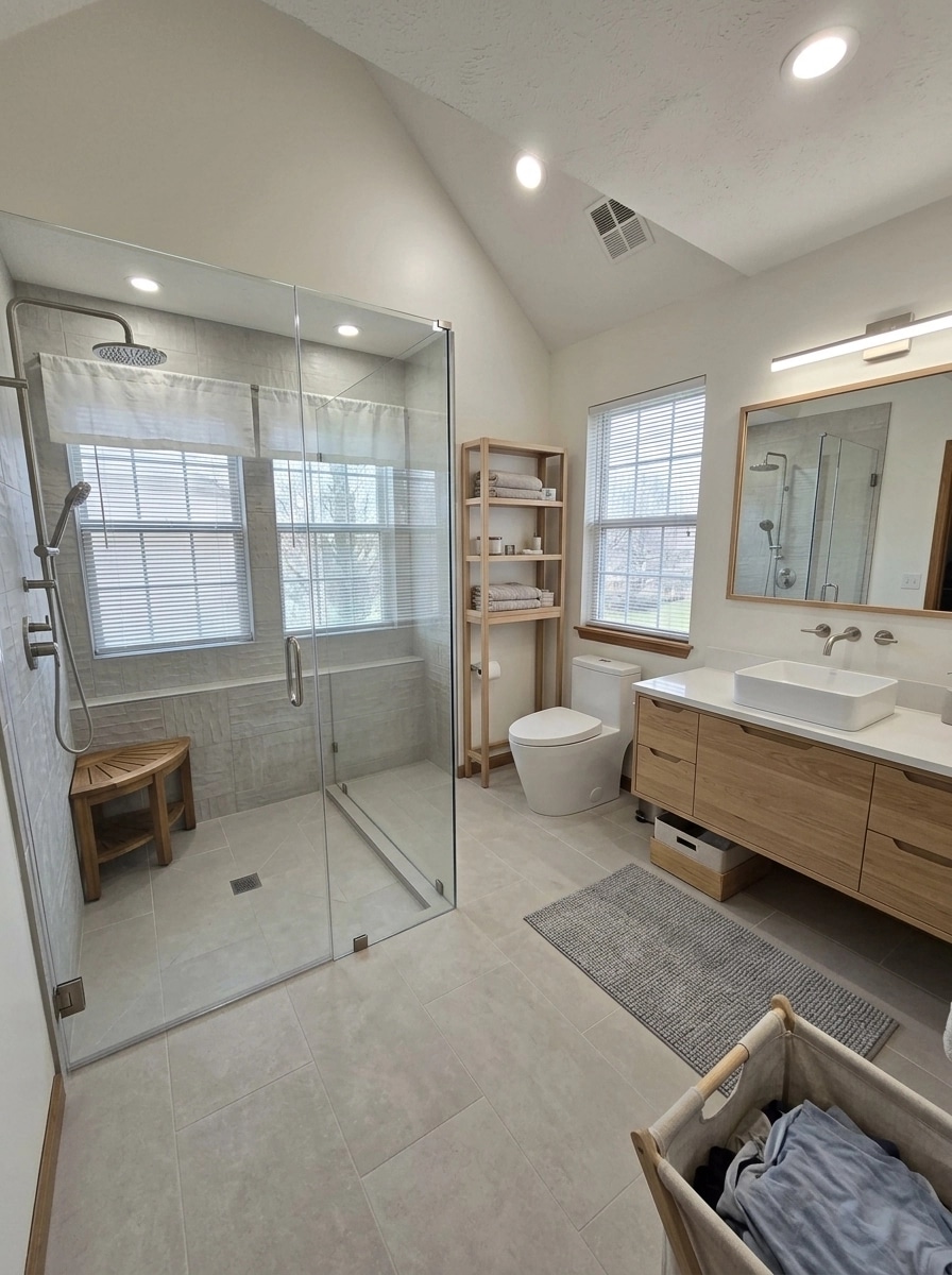 Interior design in Scandinavian style — Bathroom by GenRoom AI