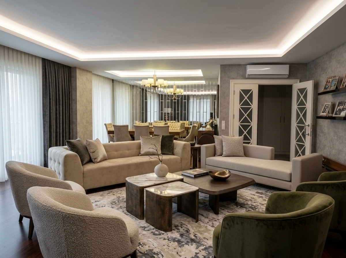 Interior design in Contemporary style — Living Room by GenRoom AI