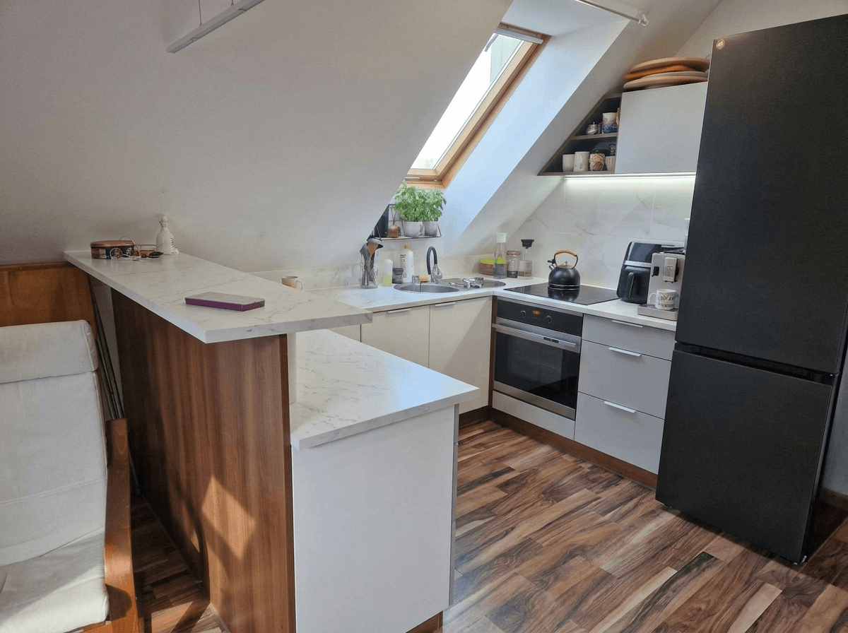 Kitchen interior in Contemporary style — photo by GenRoom AI
