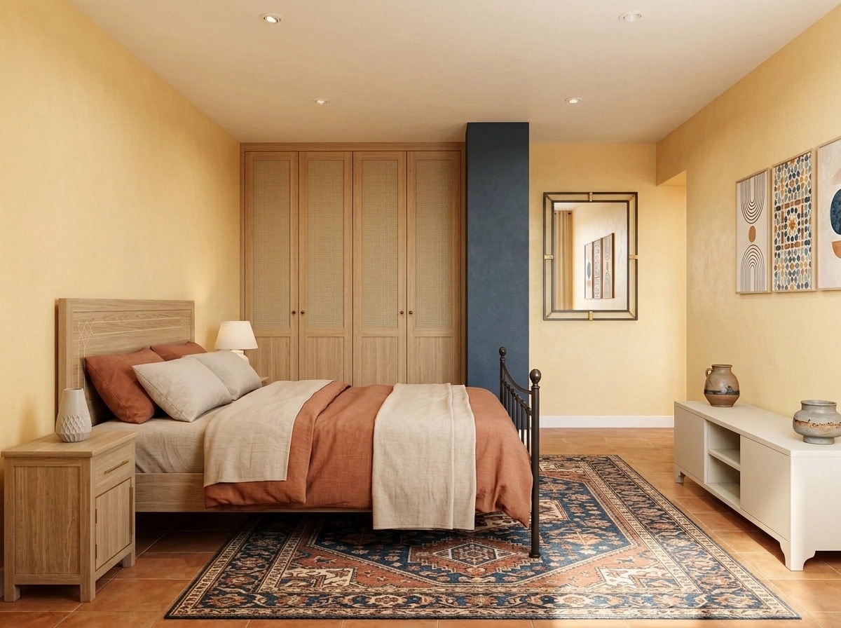 Interior design in Andalusian style — Bedroom by GenRoom AI