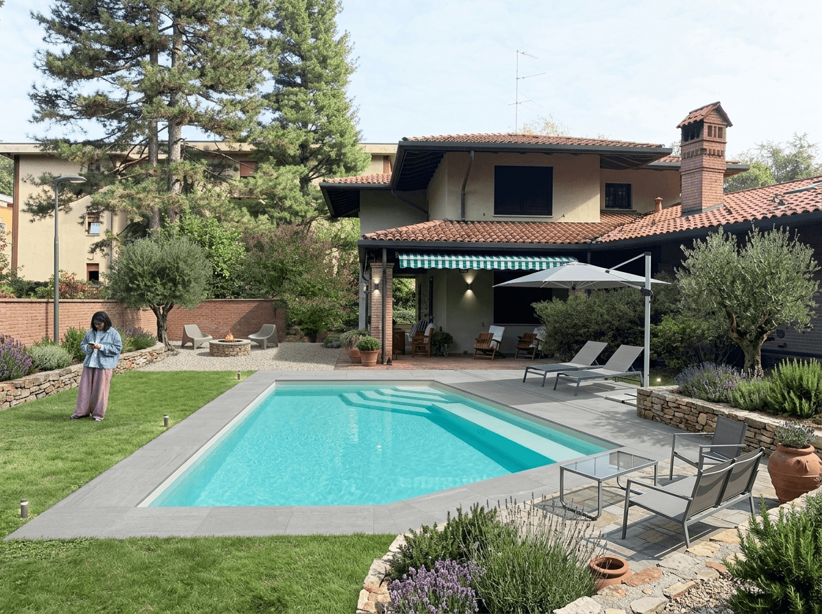Yard design in no_style style — photo by GenRoom AI