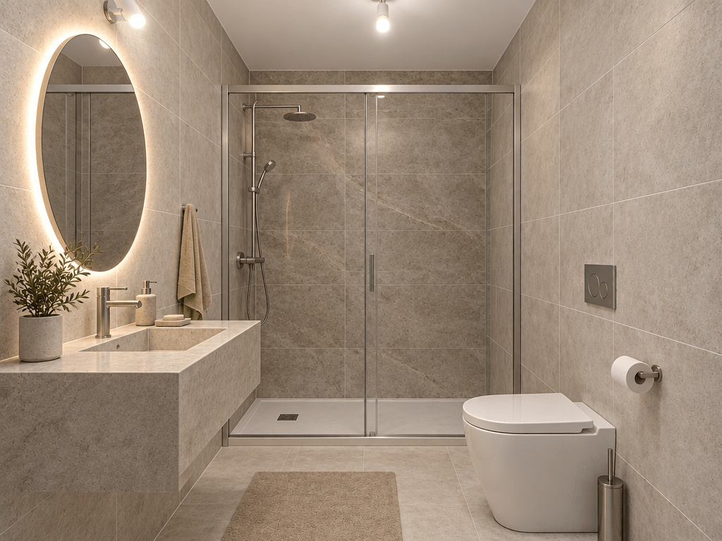Bathroom interior in no_style style — photo by GenRoom AI