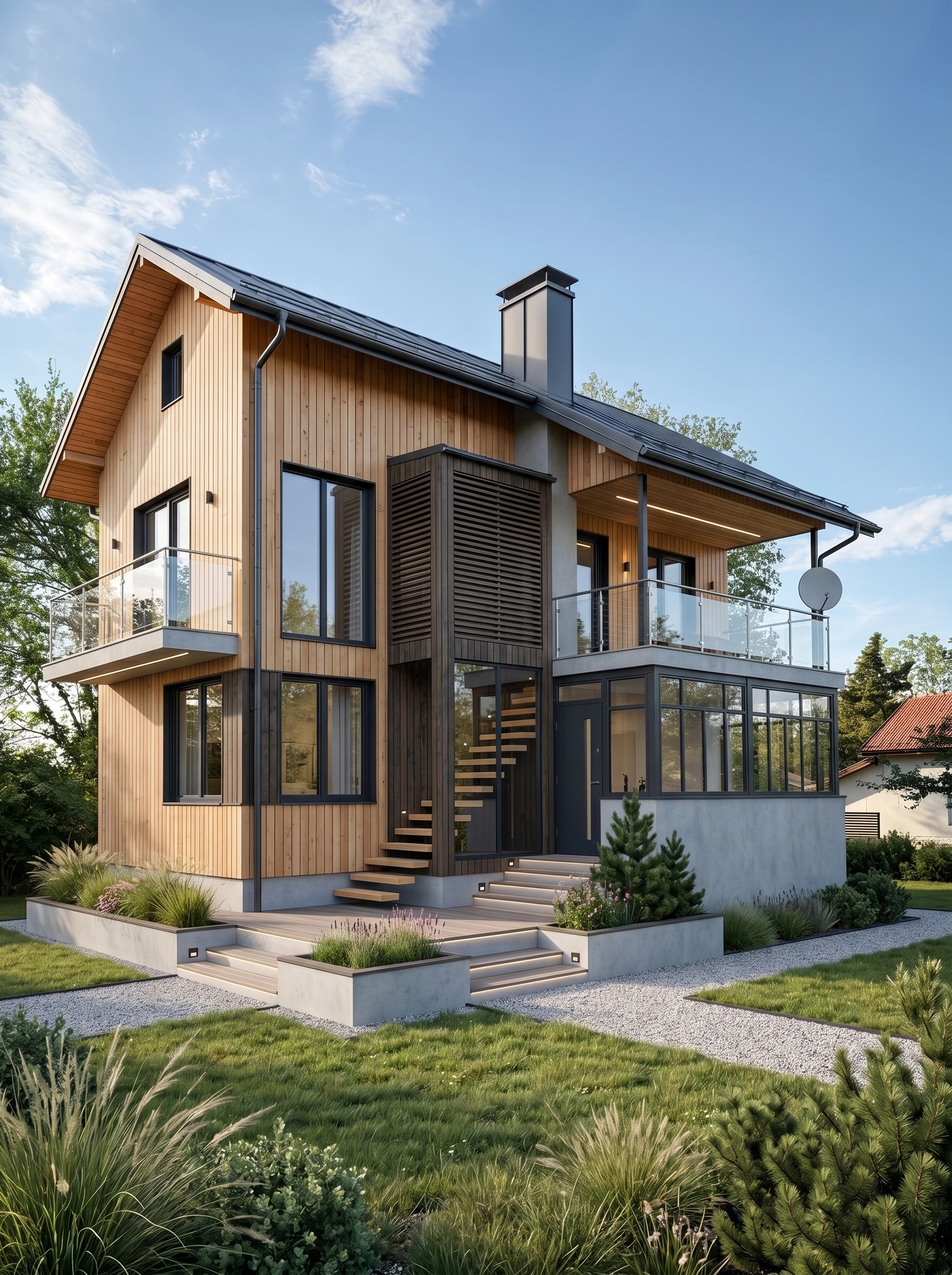 Scandinavian Facade Facade design — facade photo by GenRoom AI