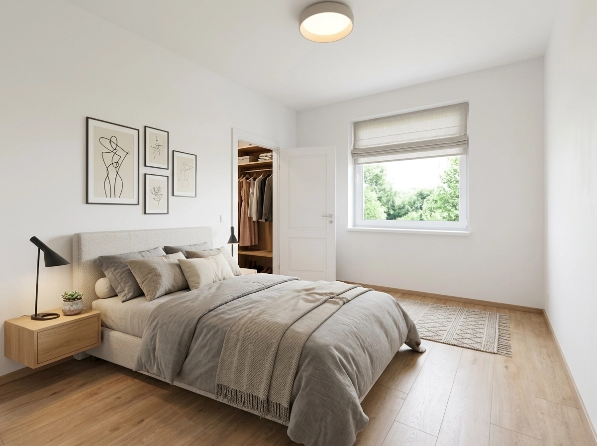 Interior design in Scandinavian style — Bedroom by GenRoom AI