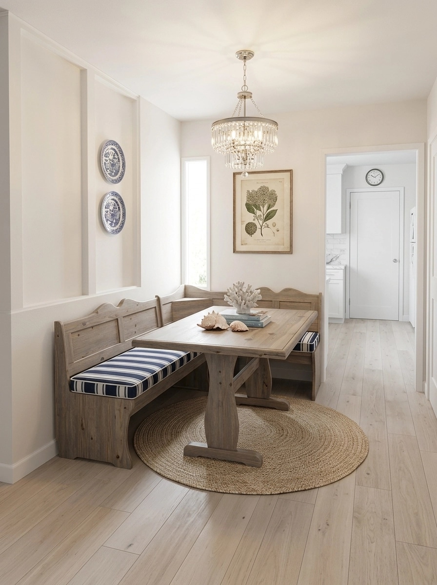 Interior design in Coastal / Hamptons style — dining_room by GenRoom AI