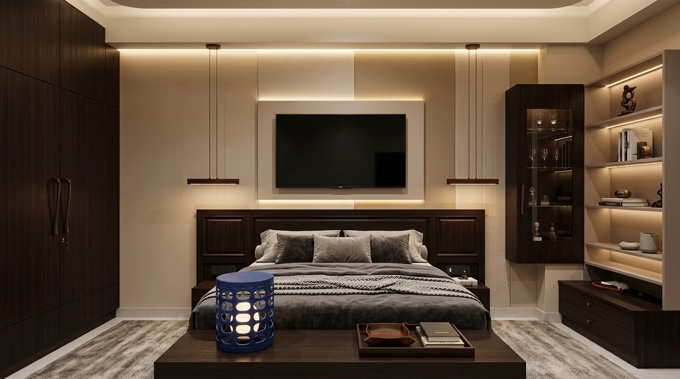 Contemporary Bedroom design — interior photo by GenRoom AI
