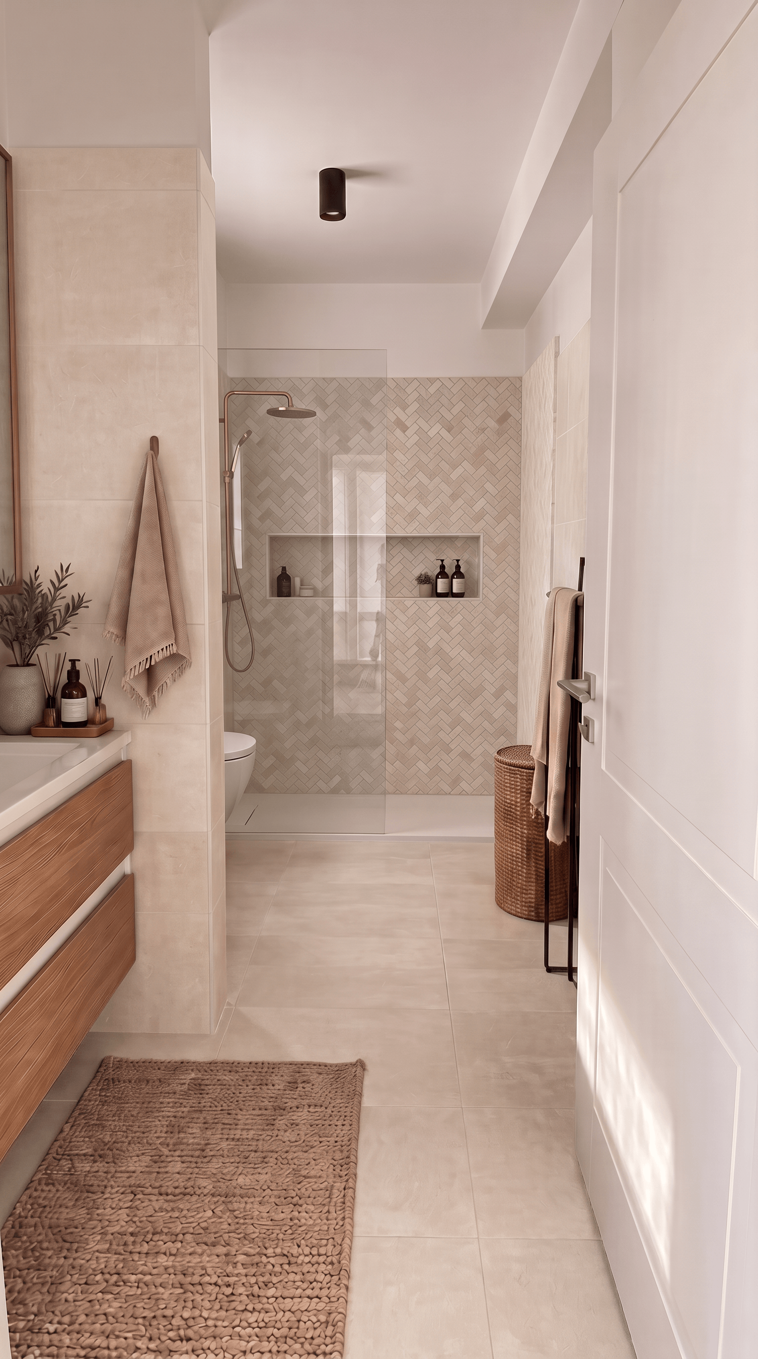 Contemporary Bathroom design — interior photo by GenRoom AI