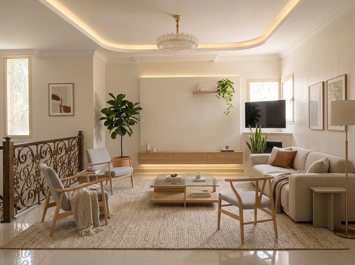 Scandinavian Living Room design — interior photo by GenRoom AI