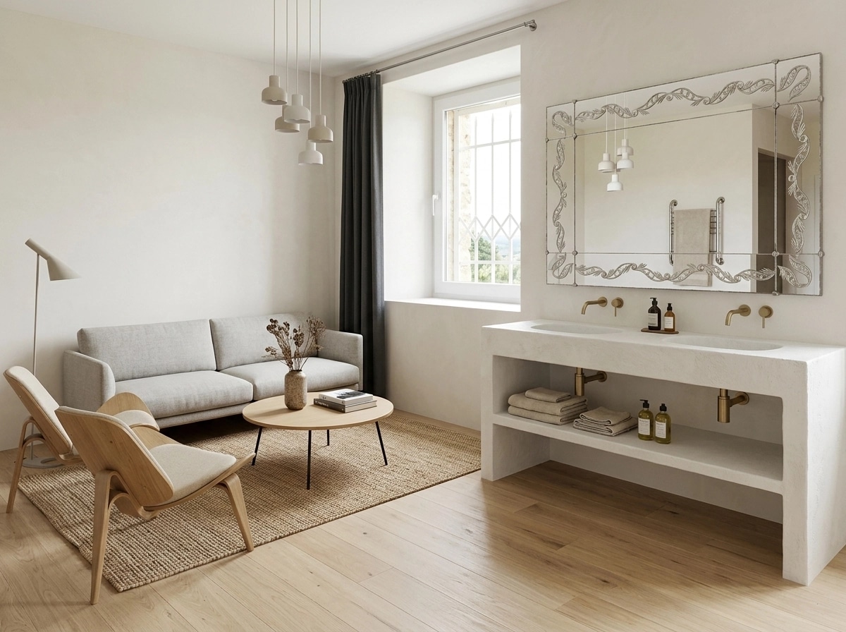 Scandinavian Living Room design — interior photo by GenRoom AI
