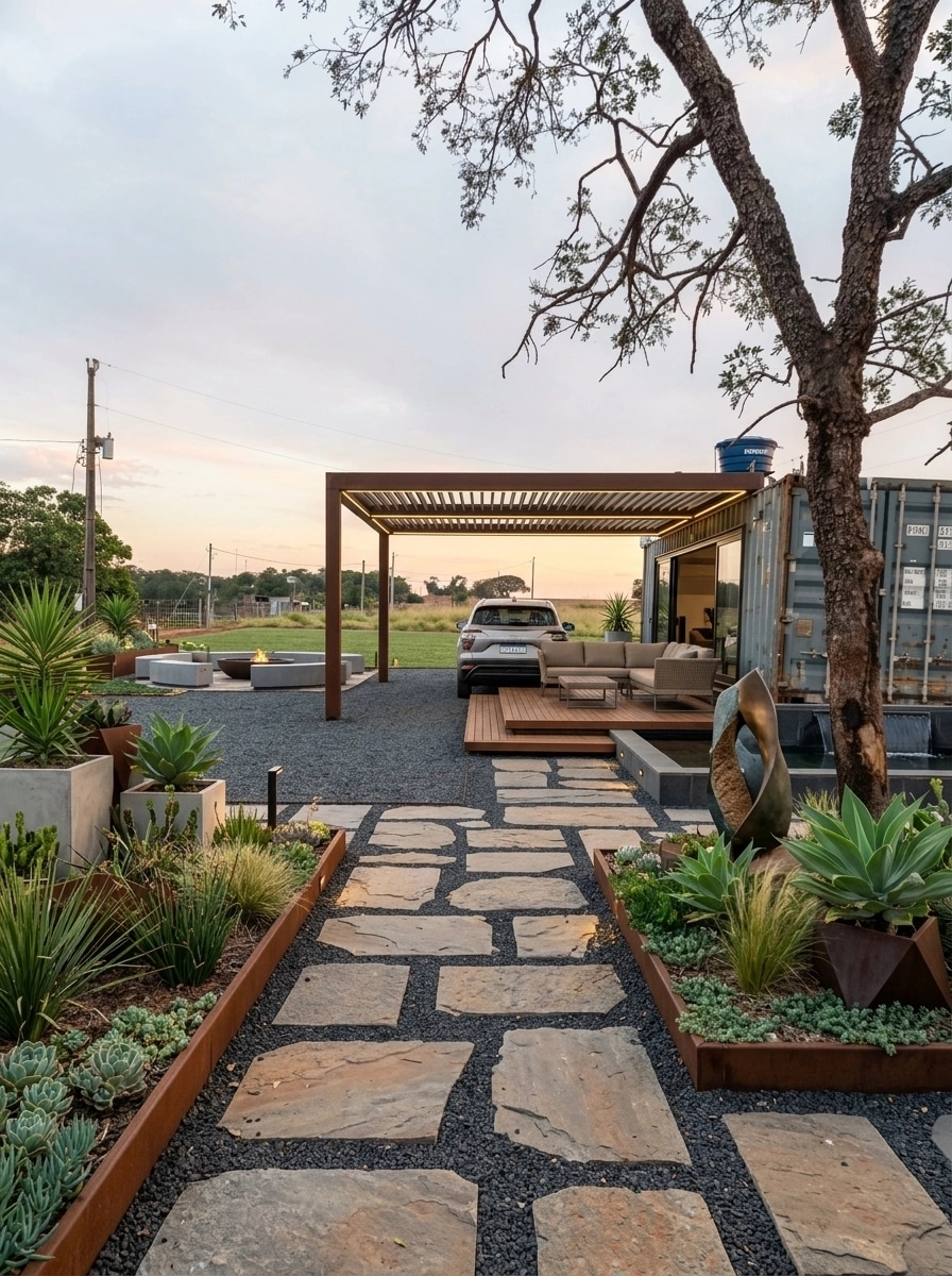 Contemporary Yard Yard design — yard photo by GenRoom AI