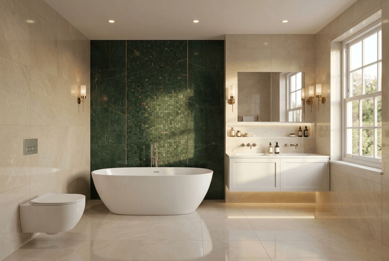 Bathroom interior in no_style style — photo by GenRoom AI