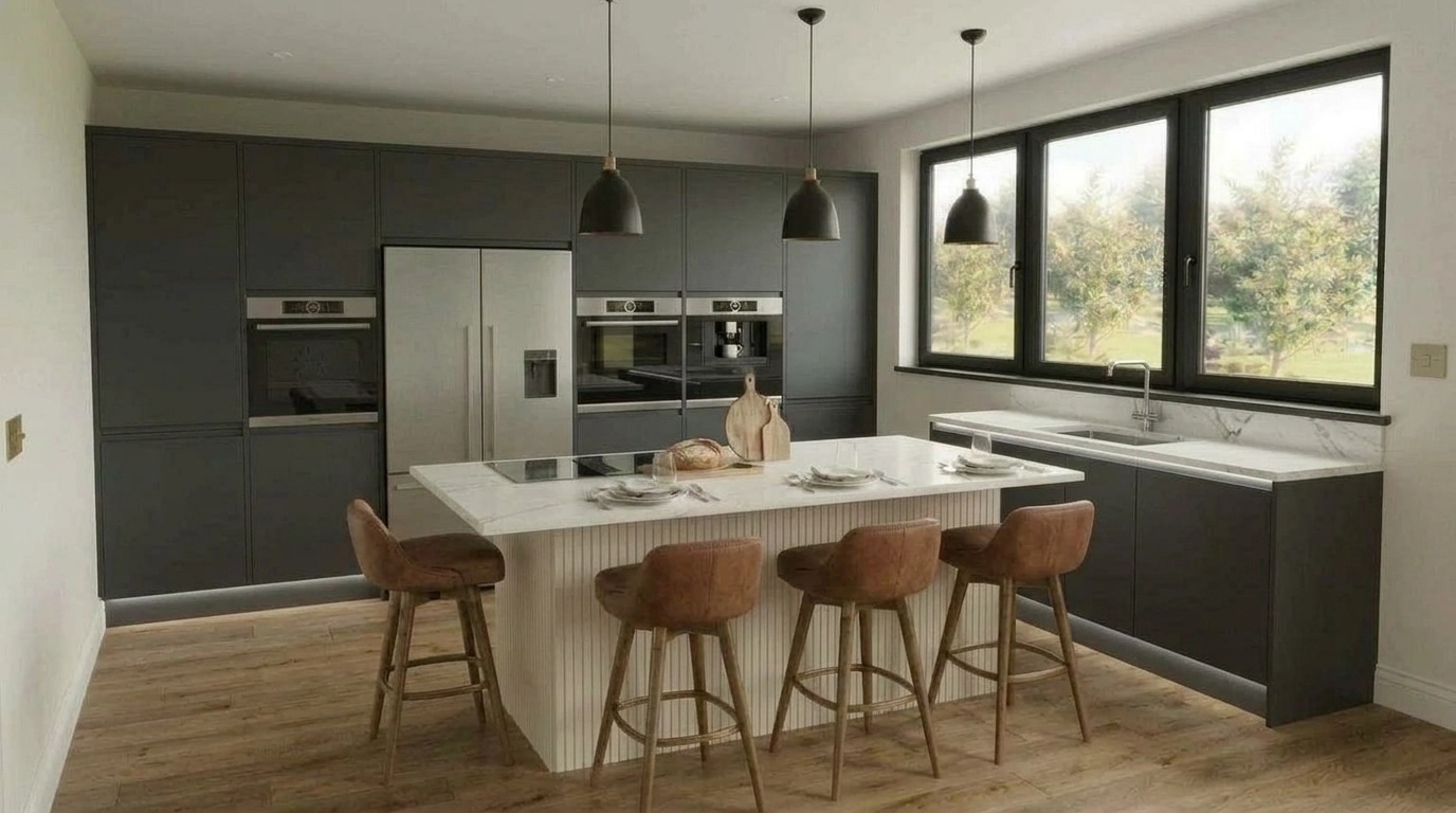 Modern Farmhouse Kitchen design — interior photo by GenRoom AI