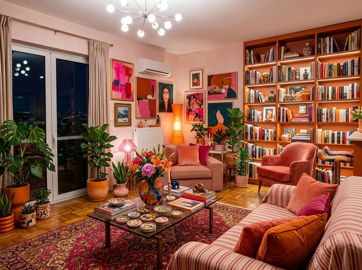 Maximalist Sala de Estar design — interior photo by GenRoom AI