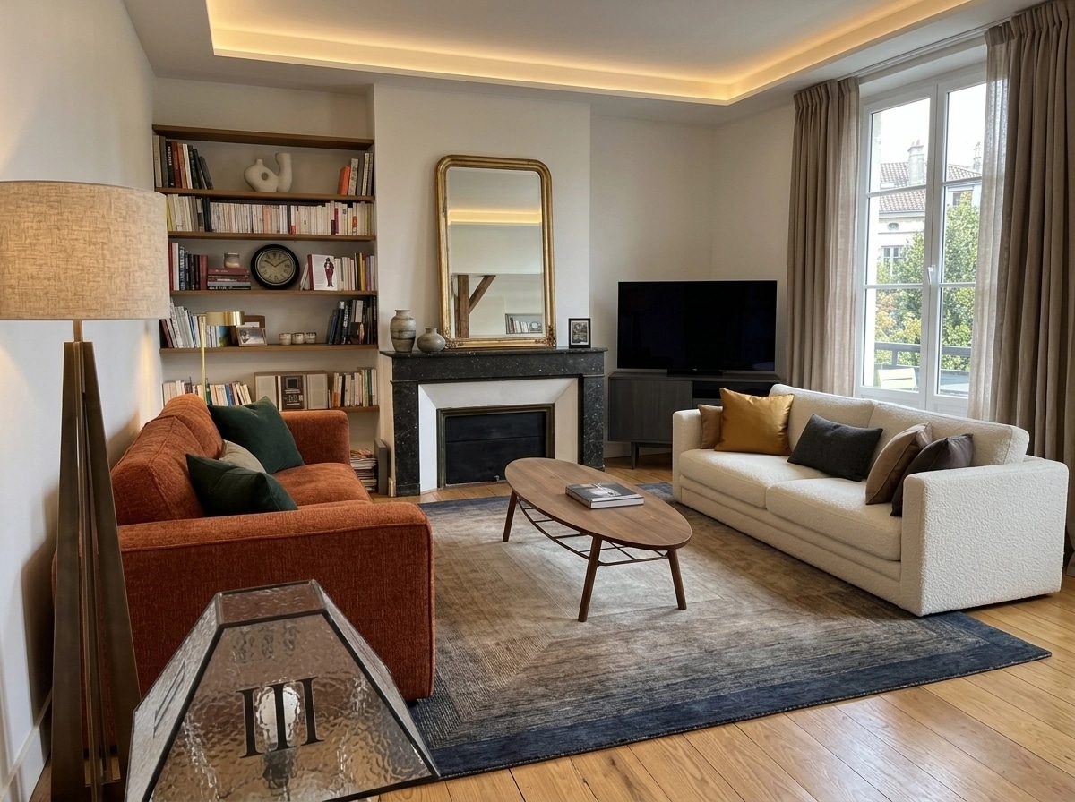 Interior design in Contemporary style — Living Room by GenRoom AI