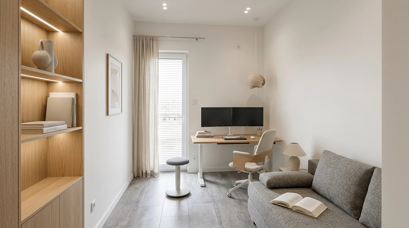 Scandinavian Office design — interior photo by GenRoom AI