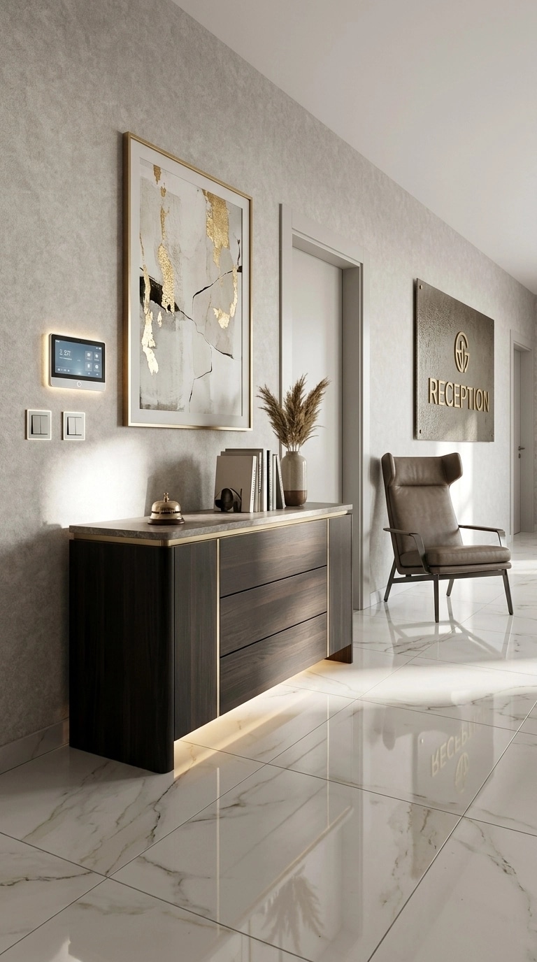 Interior design in Contemporary style — lobby by GenRoom AI