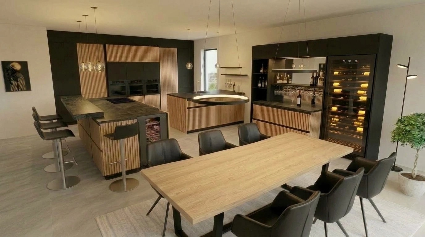 Kitchen interior in no_style style — photo by GenRoom AI