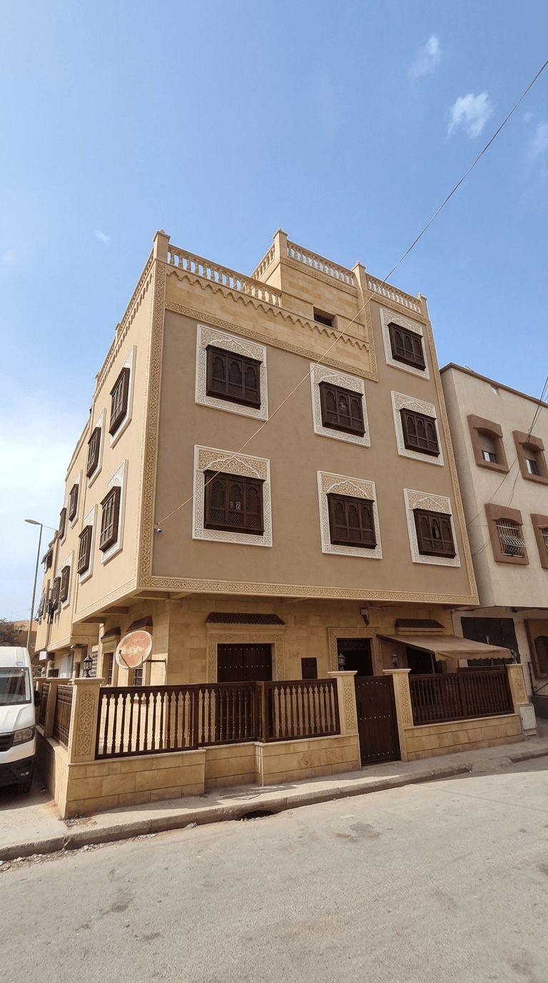 Arabian Facade Facade design — facade photo by GenRoom AI