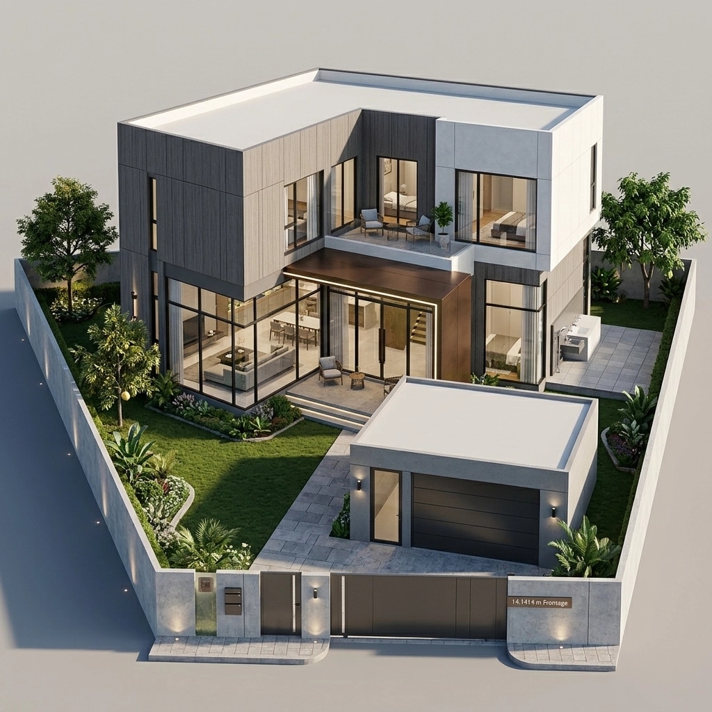 Contemporary Facade Facade design — facade photo by GenRoom AI