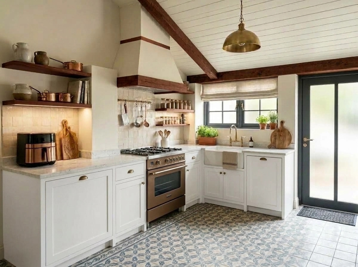 Modern Farmhouse Kitchen design — interior photo by GenRoom AI