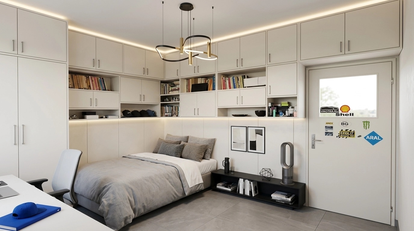 Contemporary Bedroom design — interior photo by GenRoom AI