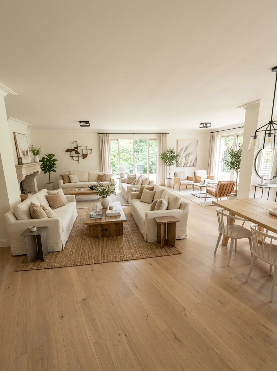 Modern Farmhouse Living Room design — interior photo by GenRoom AI