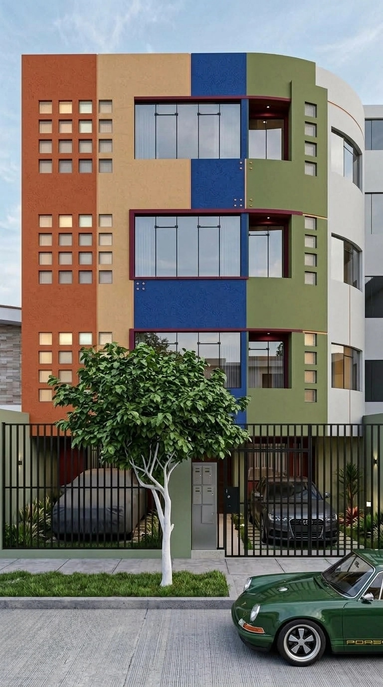 Contemporary Facade Facade design — facade photo by GenRoom AI