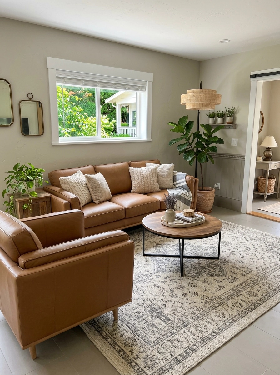 Modern Farmhouse Living Room design — interior photo by GenRoom AI