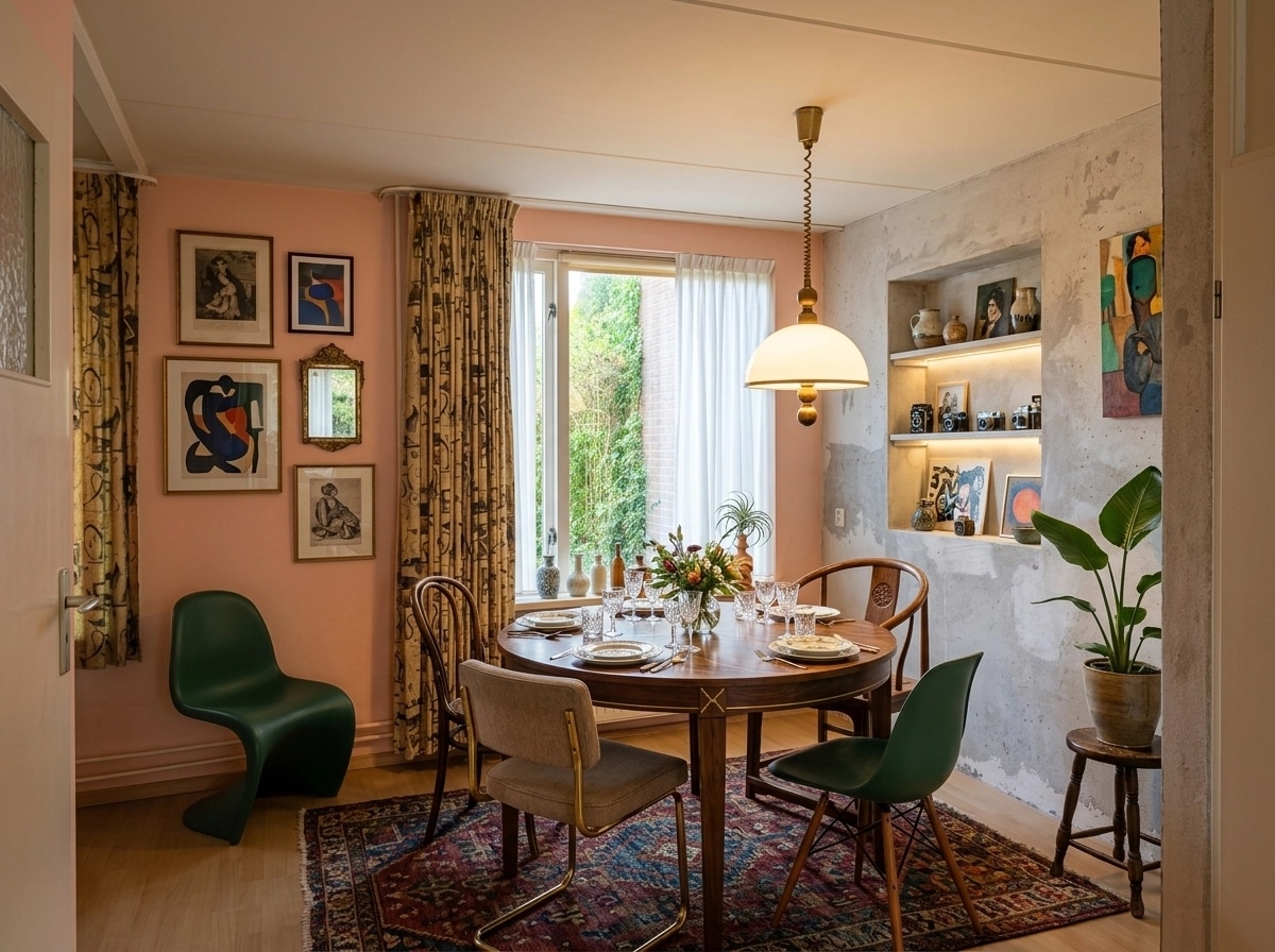 Interior design in Eclectic style — dining_room by GenRoom AI