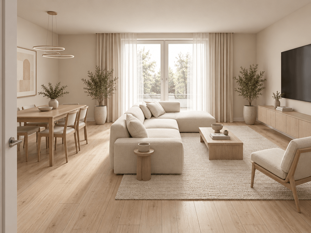 Interiördesign i stilen Minimalism — Vardagsrum av GenRoom AI