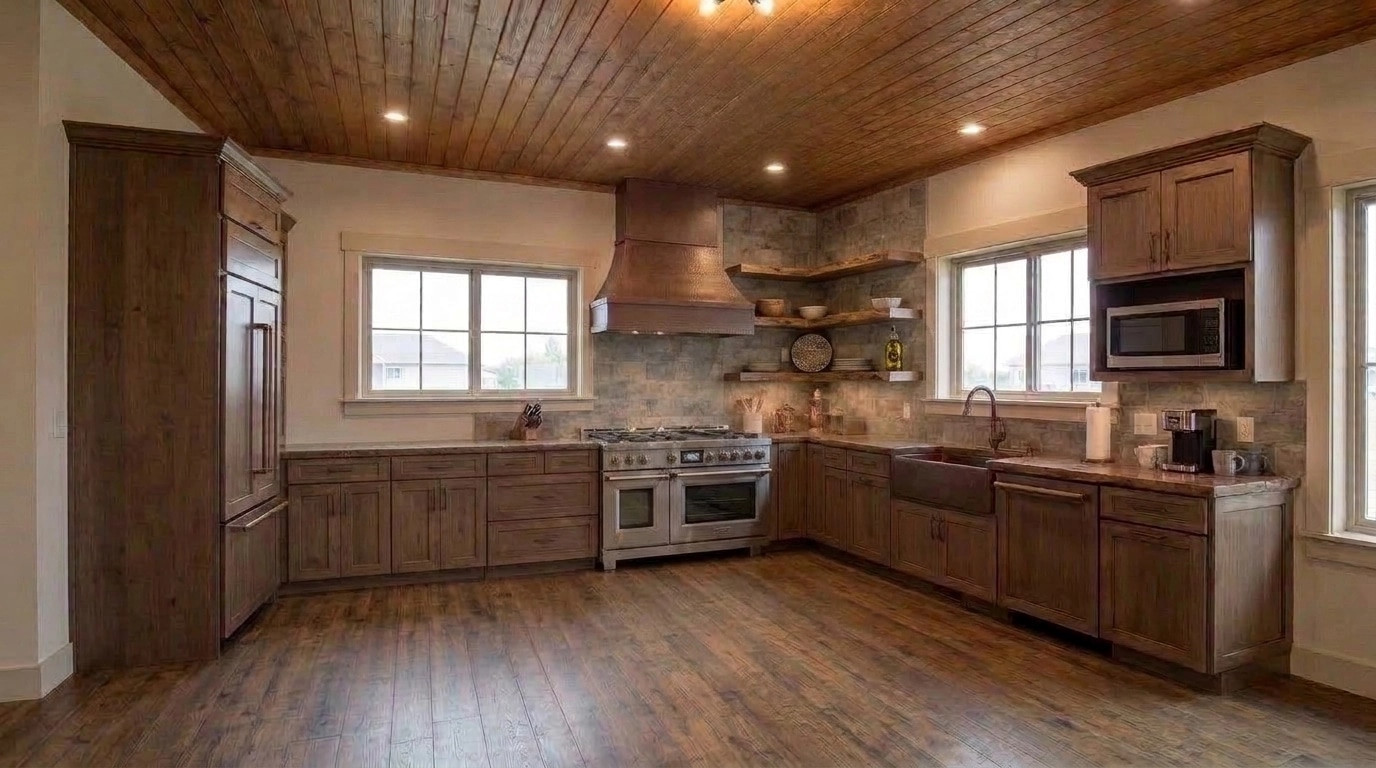 Modern Farmhouse Kitchen design — interior photo by GenRoom AI