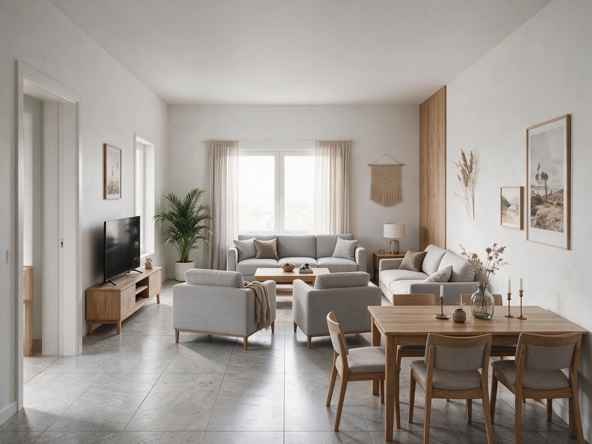 Scandinavian Living Room design — interior photo by GenRoom AI