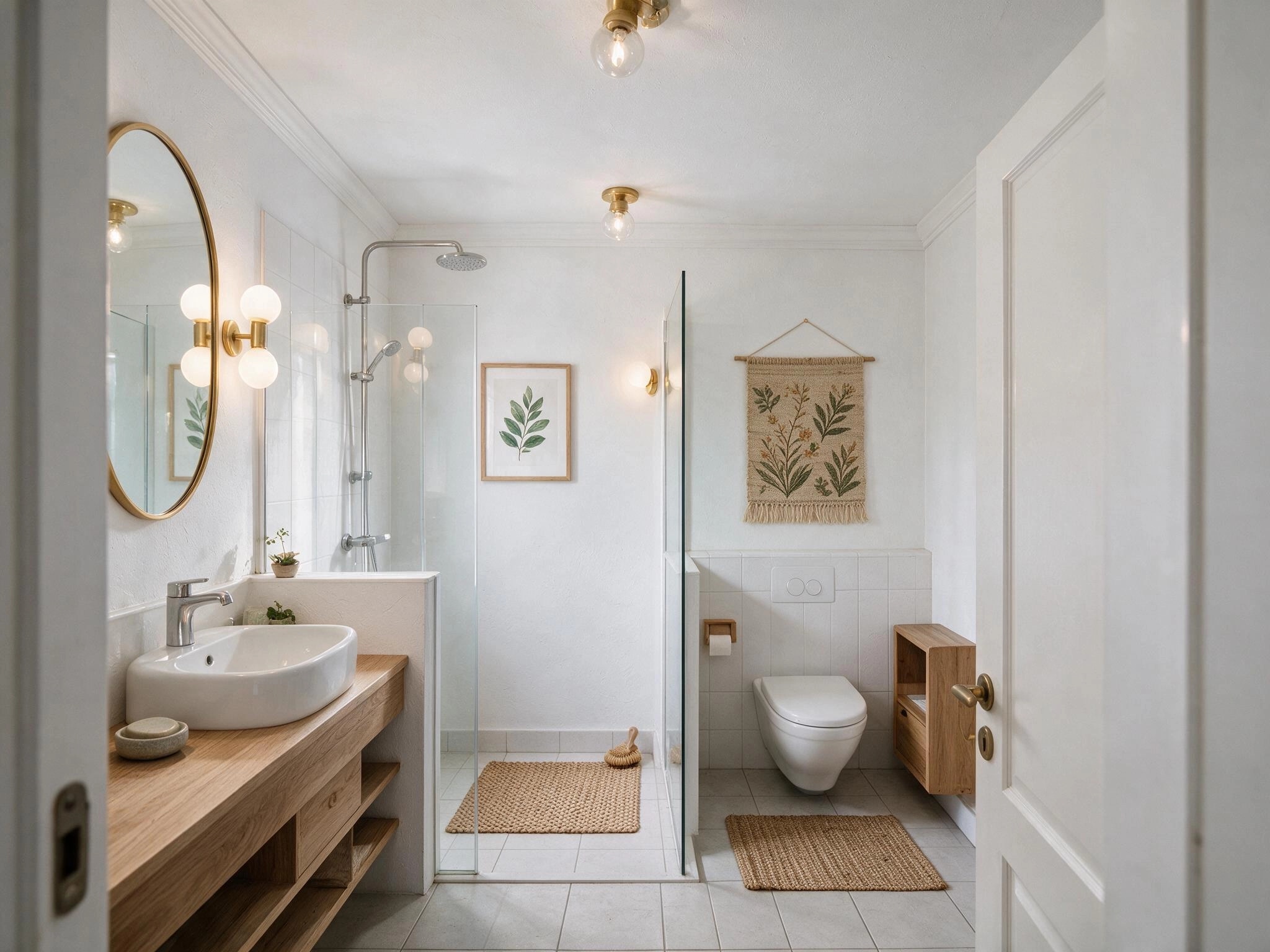 Interior design in Scandinavian style — Bathroom by GenRoom AI