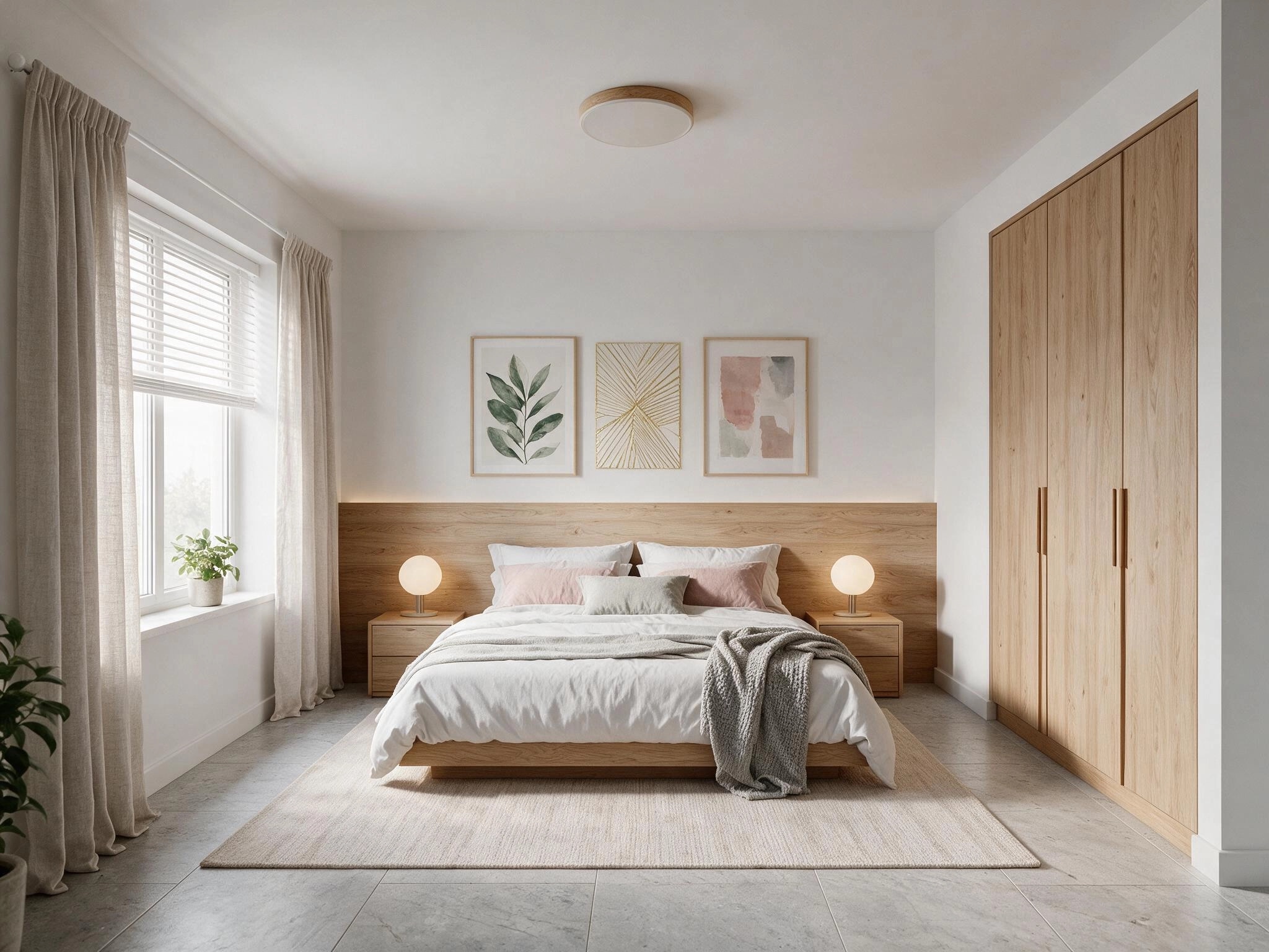 Scandinavian Bedroom design — interior photo by GenRoom AI