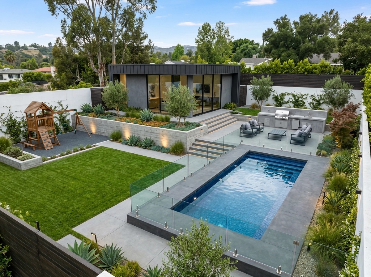 Landscape design in Minimalist Yard style — Yard by GenRoom AI