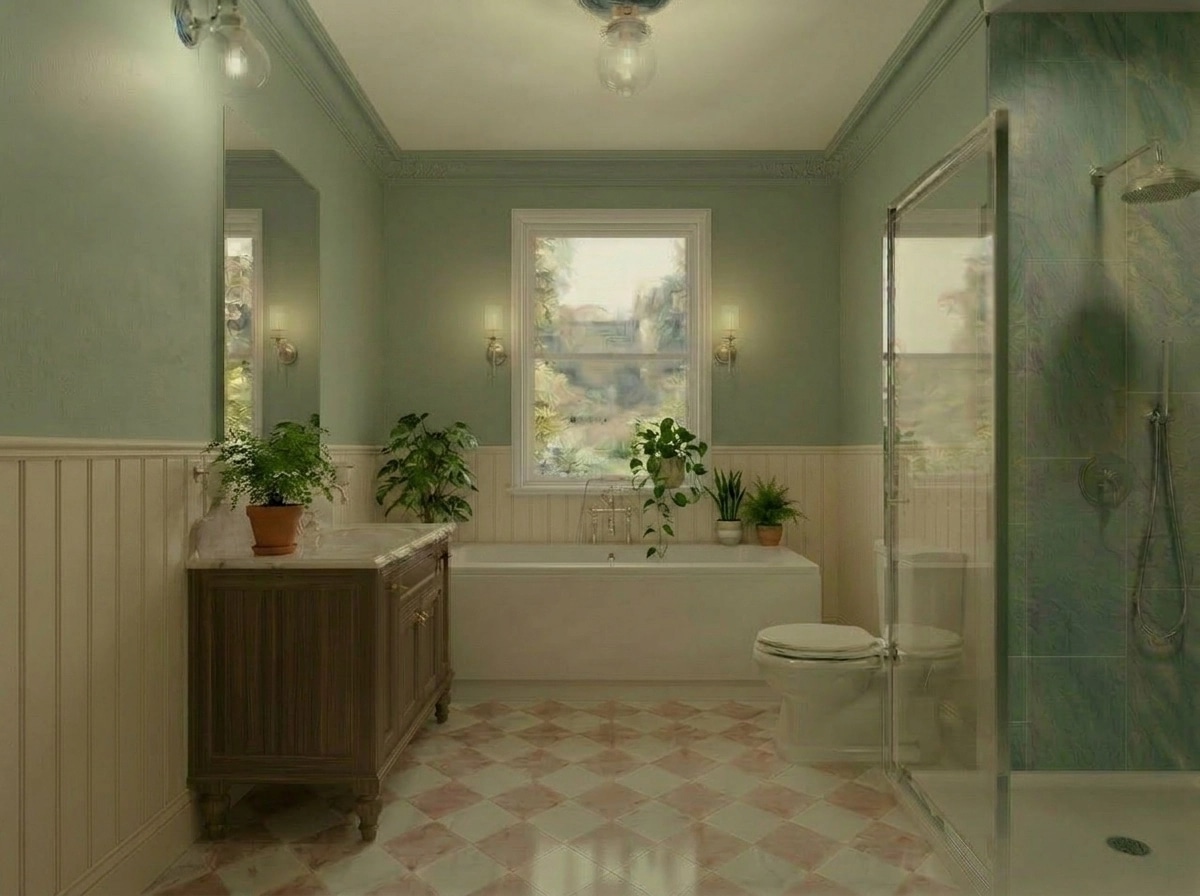 Interior design in Classic style — Bathroom by GenRoom AI