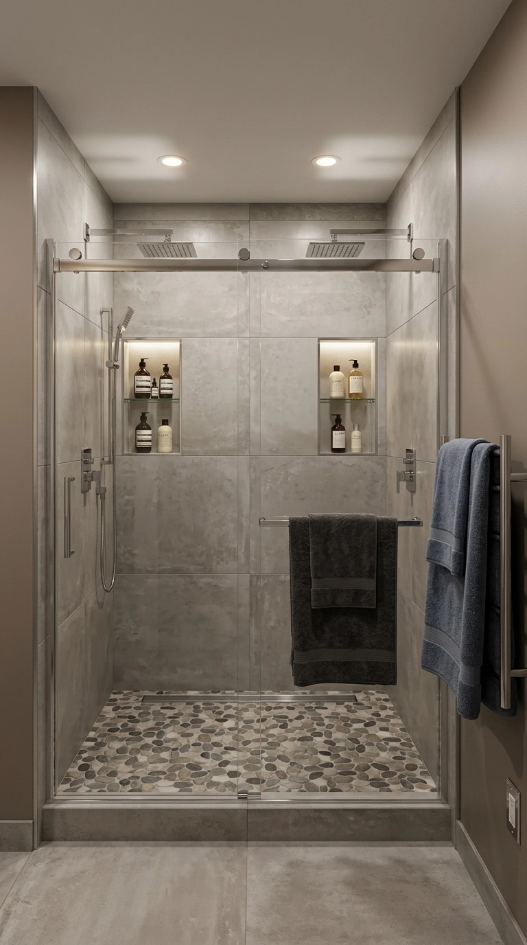 Bathroom interior in Contemporary style — photo by GenRoom AI