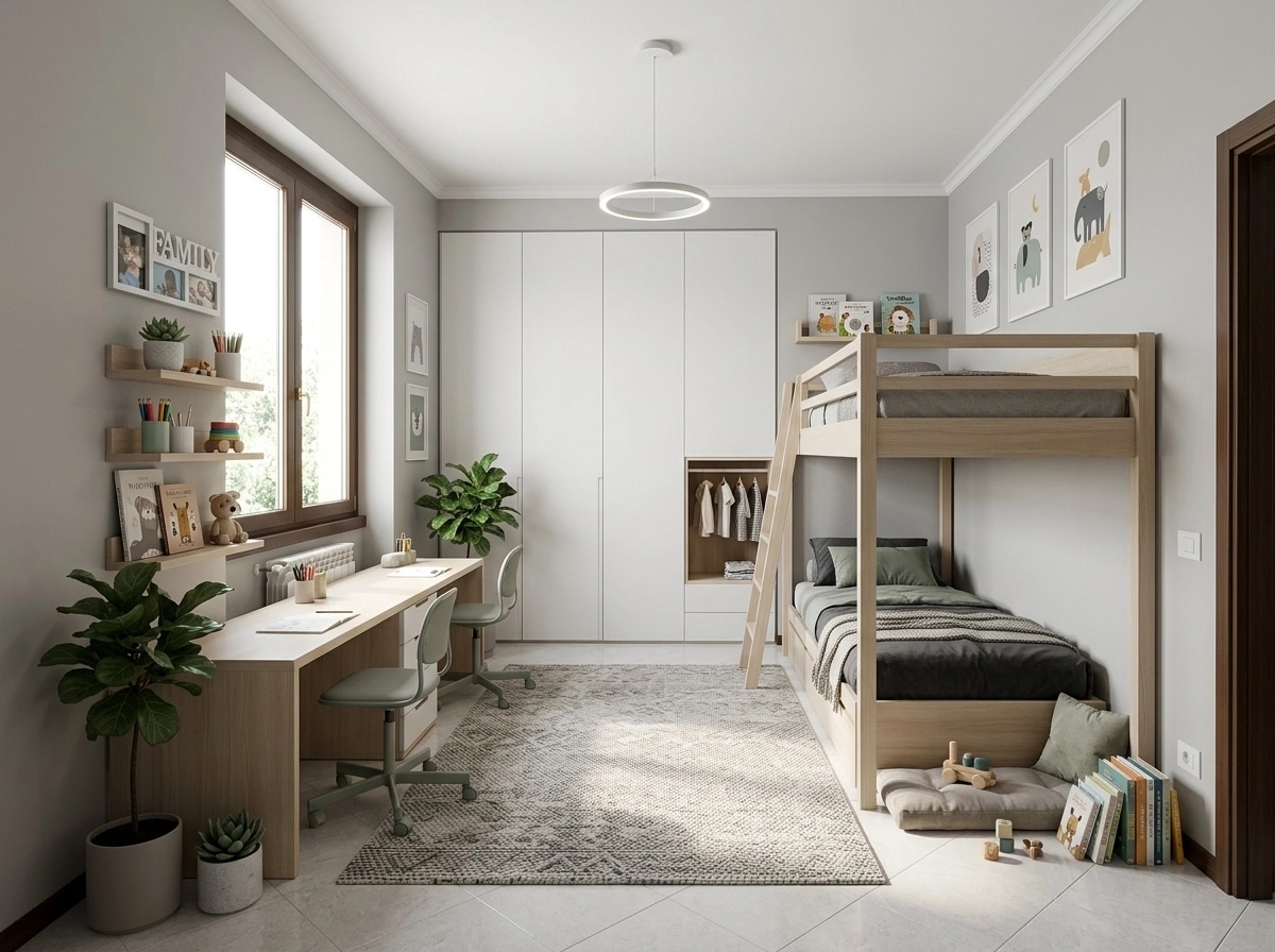 Minimalism Quarto Infantil design — interior photo by GenRoom AI