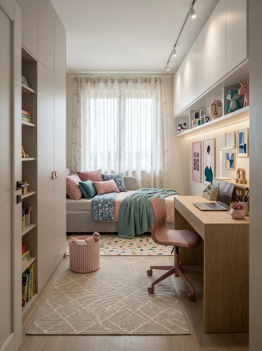 Contemporary Kids Room design — interior photo by GenRoom AI