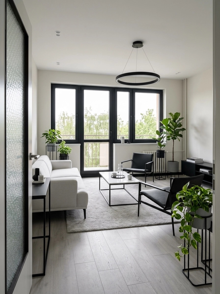 Minimalism Living Room design — interior photo by GenRoom AI