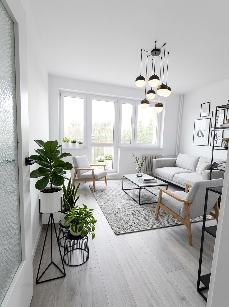Interior design in Scandinavian style — Living Room by GenRoom AI